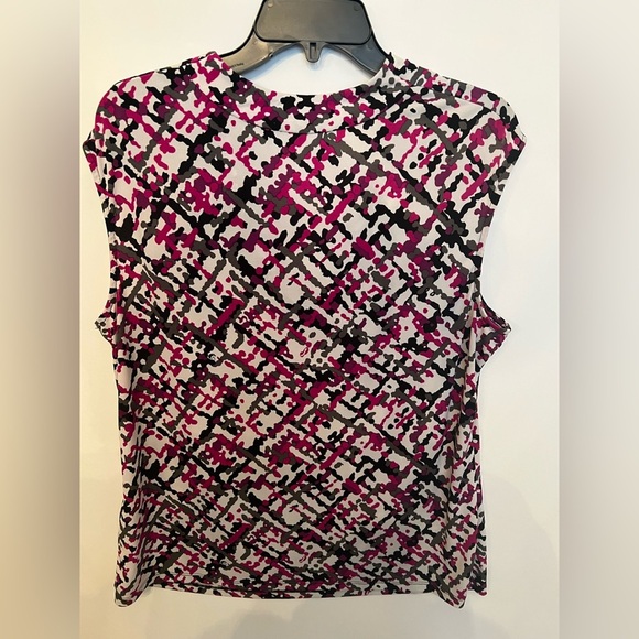 KASPER SLEEVELESS COWL NECK TOP EVERYDAY KNIT  SIZE XL. MULTI COLORED - Picture 4 of 8